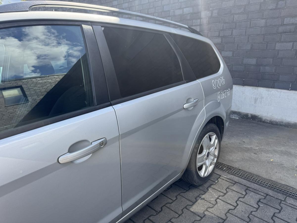 Ford Focus 2 original T&uuml;r hinten links Polar Silber Kombi Facelift ab 11/2007 Rohbau Bj.2009